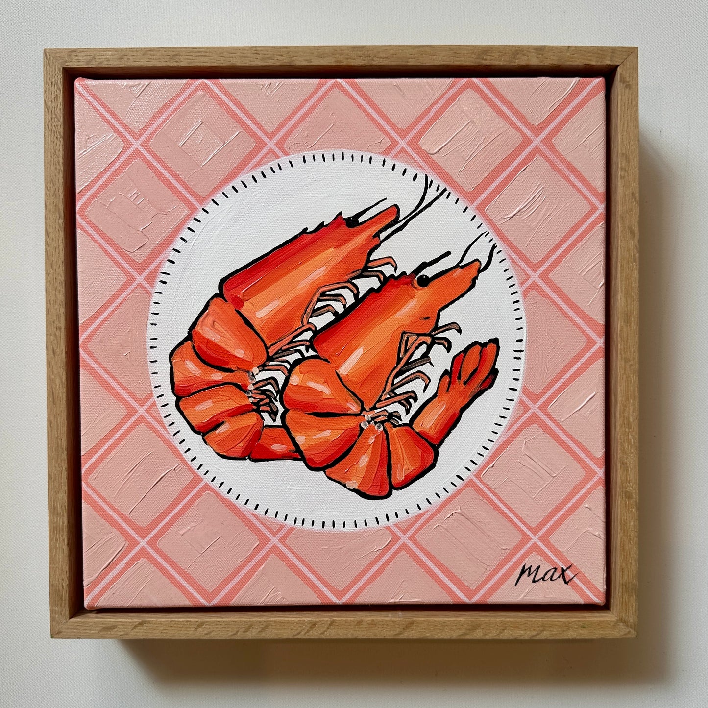 Prawns In Love 28cmx 28cm