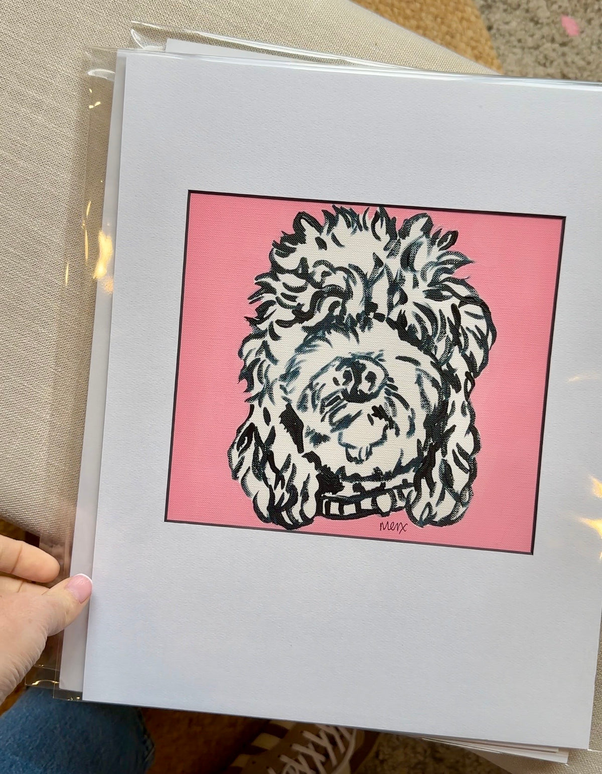 Poodle Original Artwork