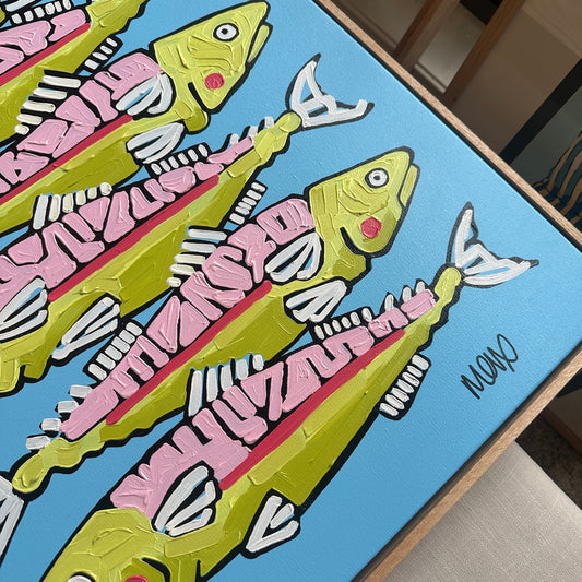 Sardines Artwork 79cm x 64cm