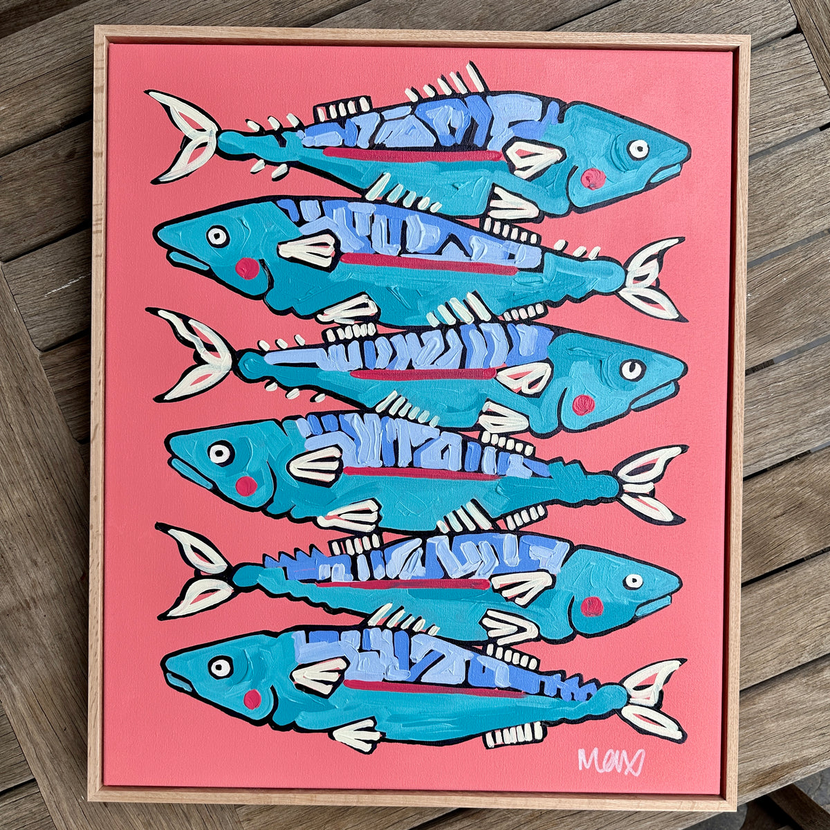 Sardines Artwork 63cm x 53cm