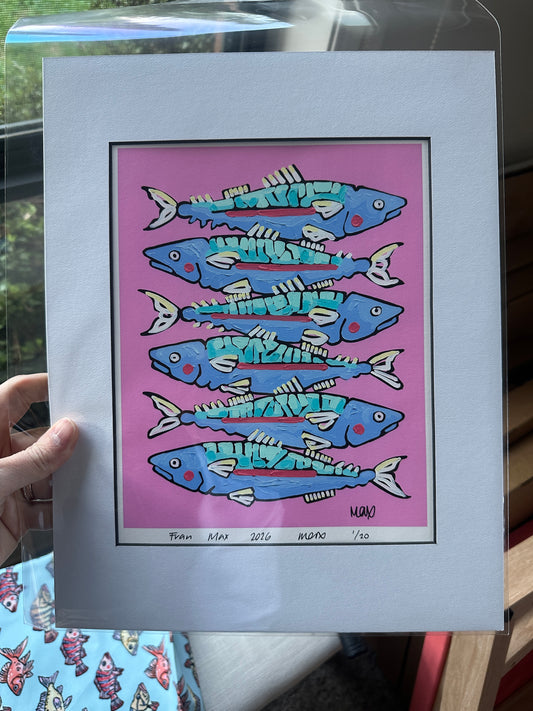 Pink Sardine Print