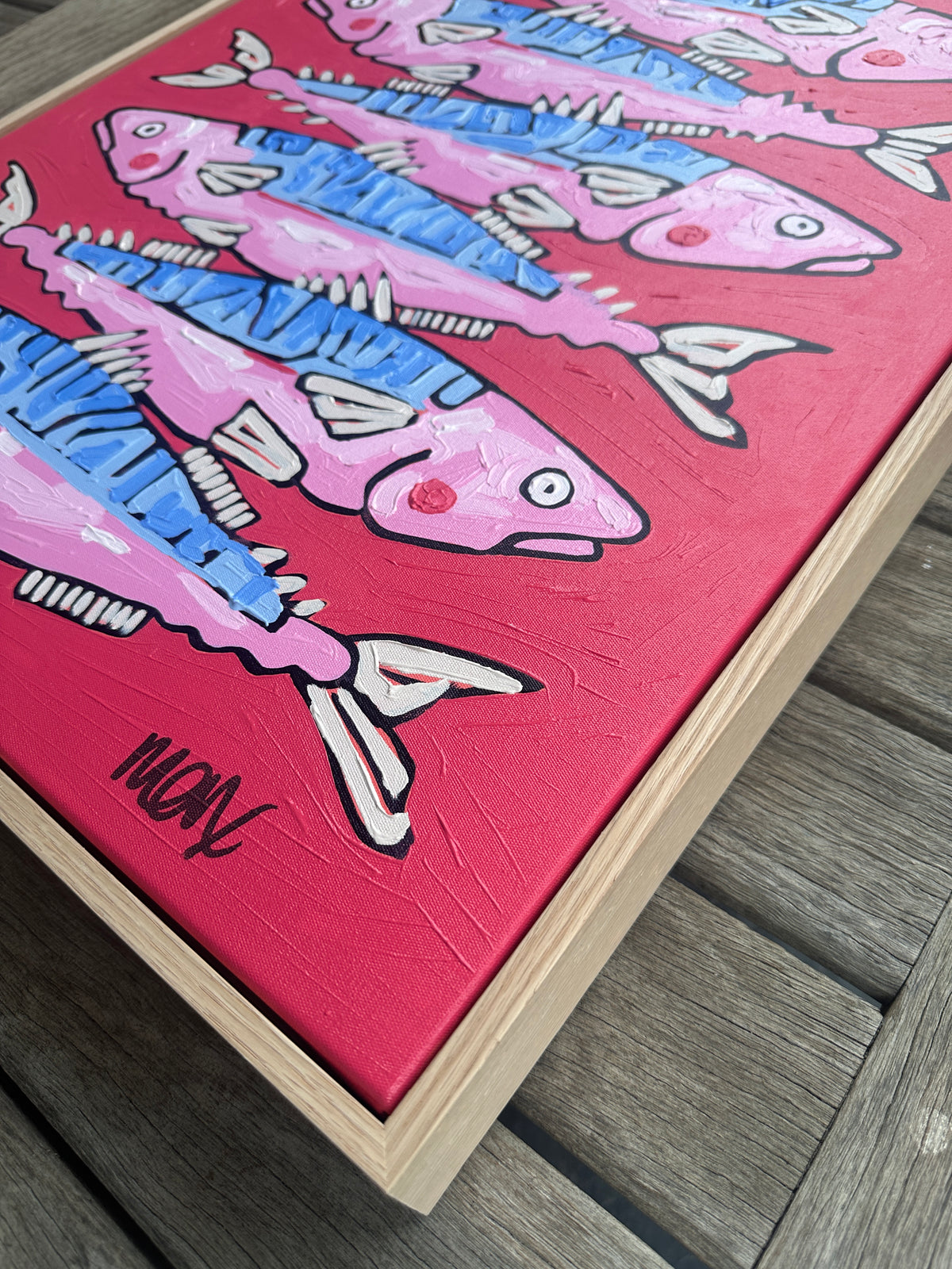 Sardines Artwork 63cm x 53cm