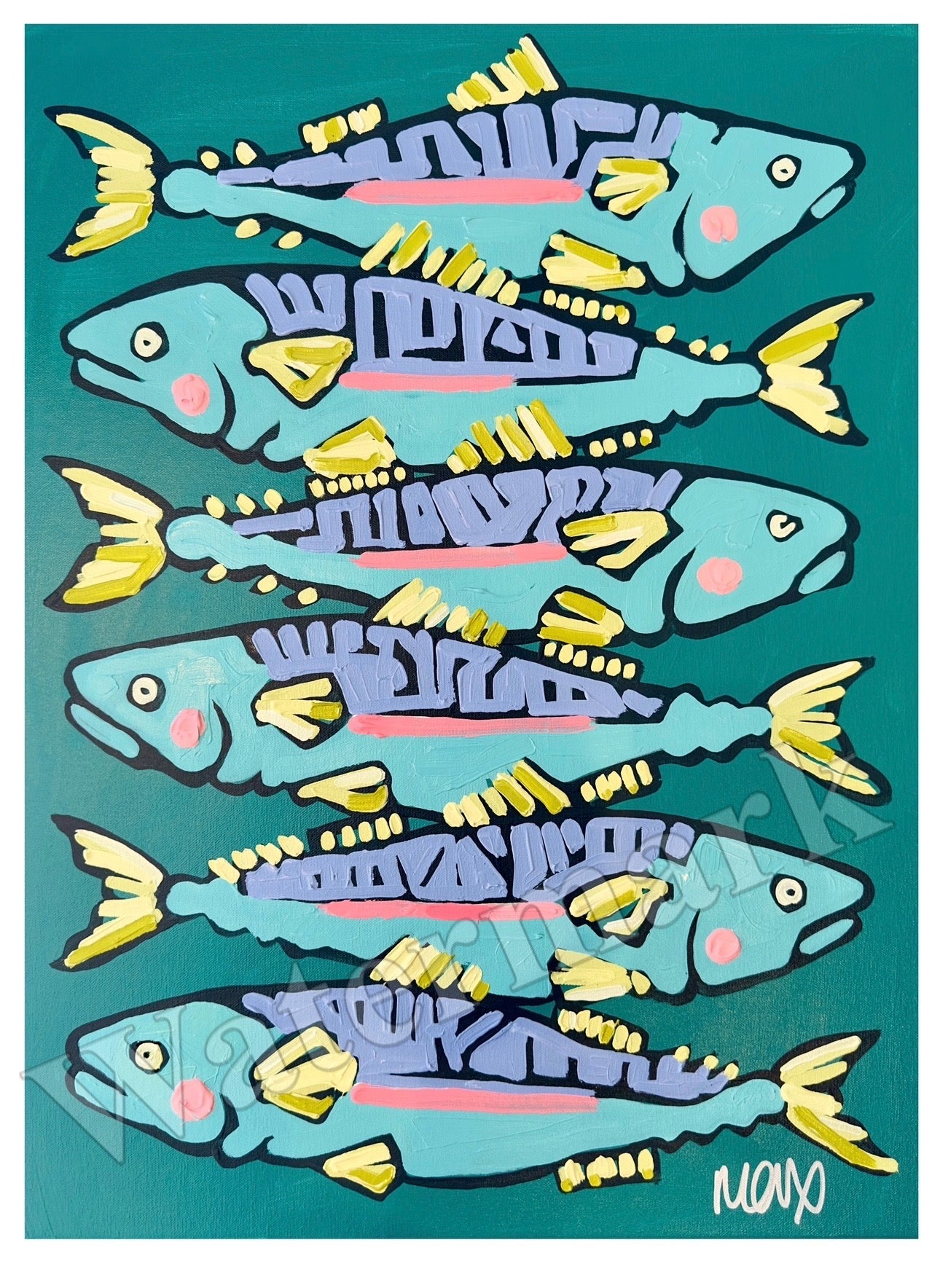 South of France Fish Markets Poster inc detailing by Fran – Art By Fran Max