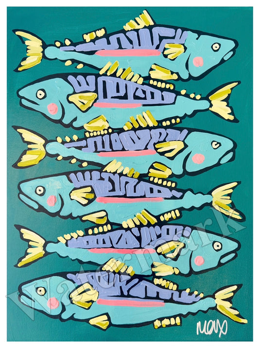 South of France Fish Markets Poster