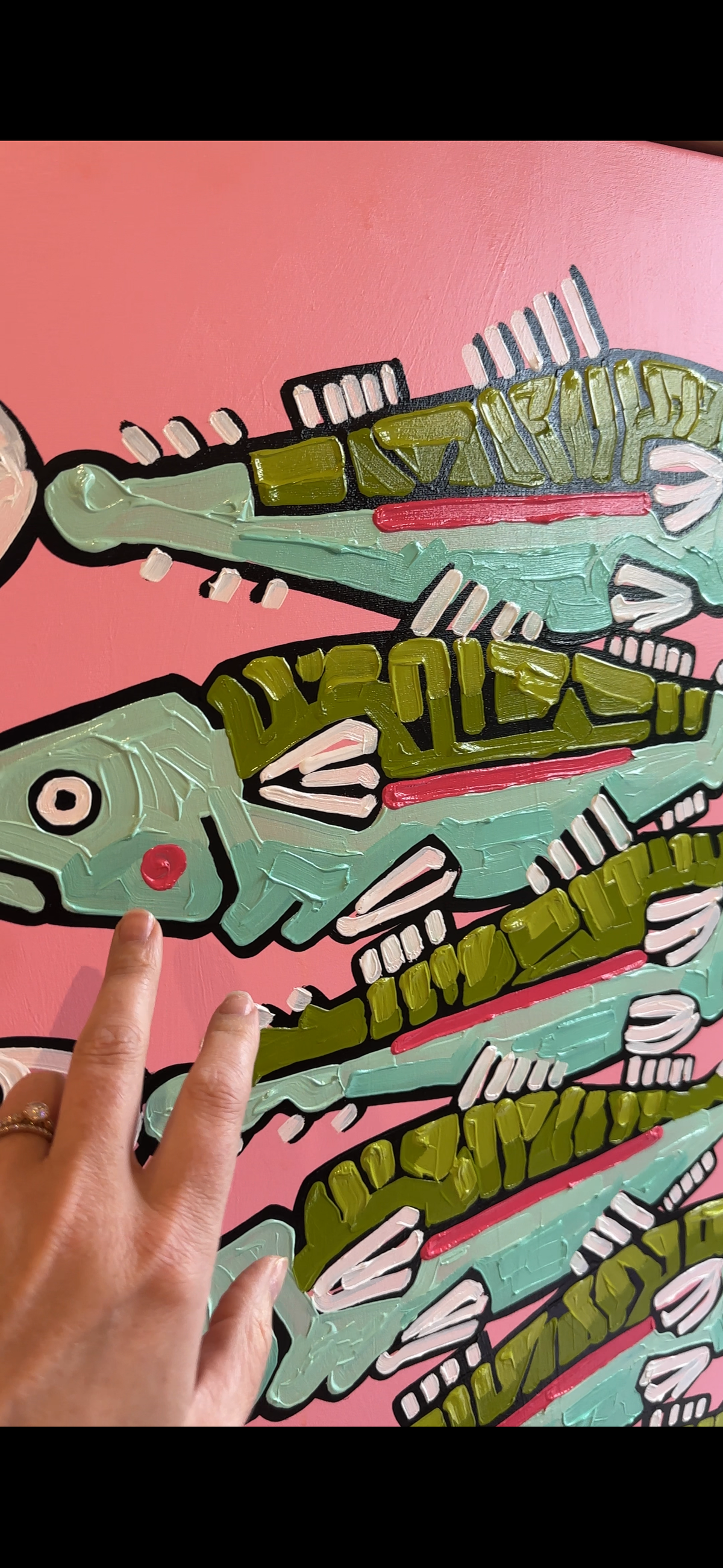 Sardines Artwork 79cm x 64cm