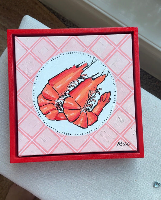 Prawns In Love  28cmx 28cm