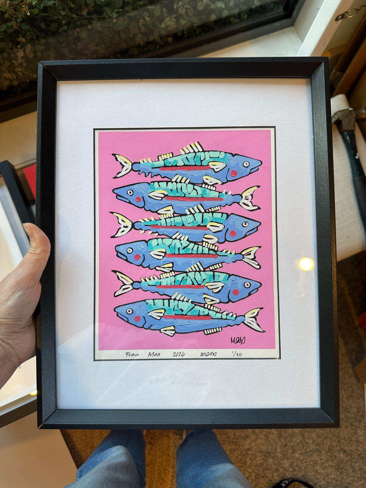 Pink Sardine Print