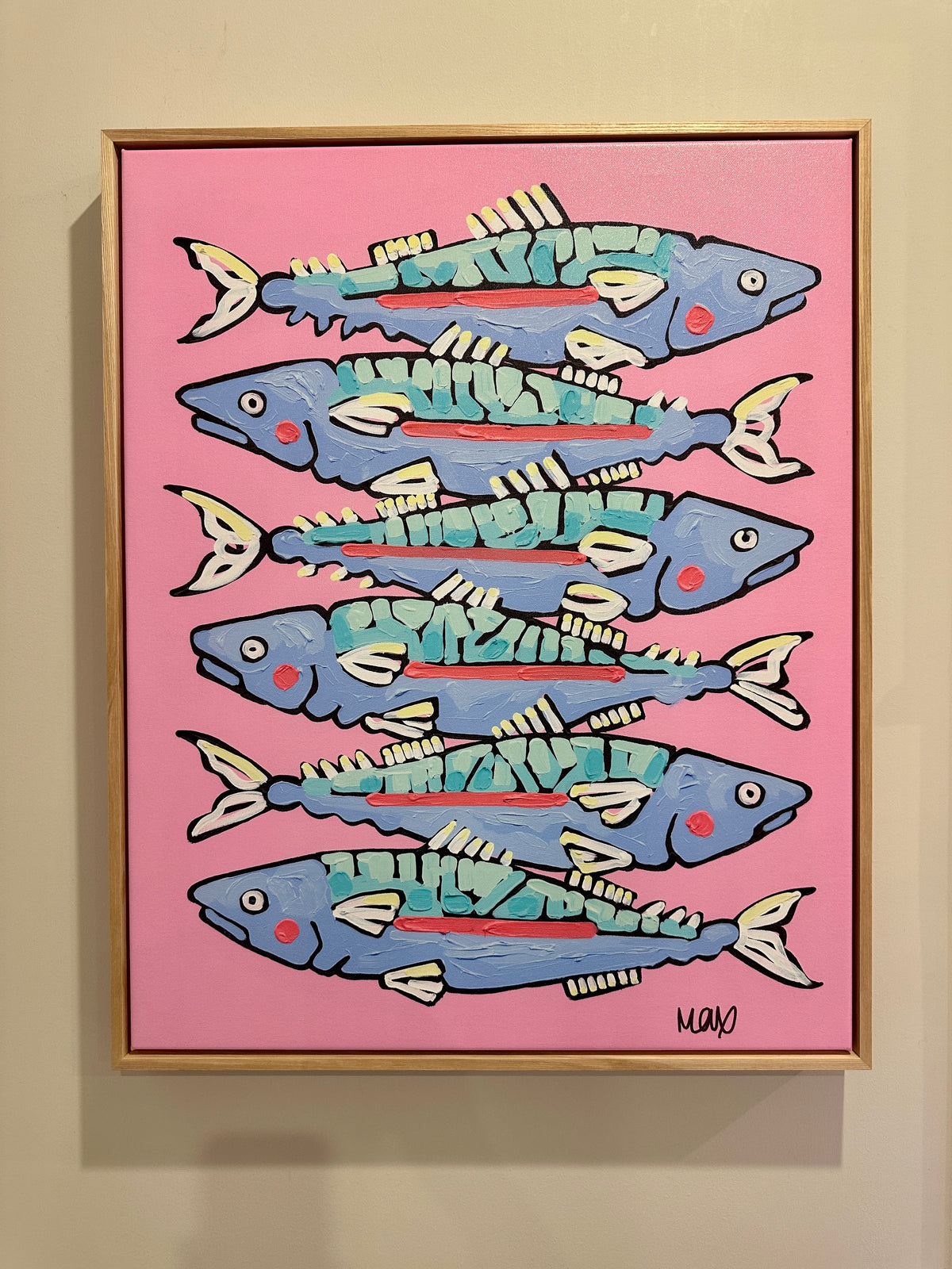 Chumpy’s Lunch Sardines Print Pink