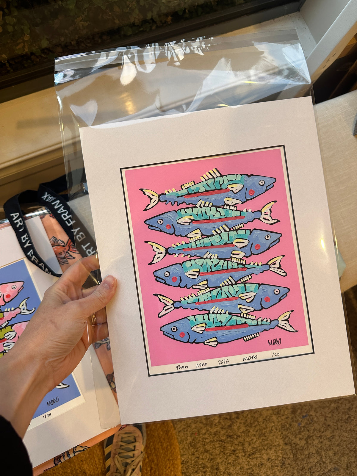 Pink Sardine Print